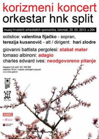 Korizmeni koncert Orkestra Opere HNK Split
